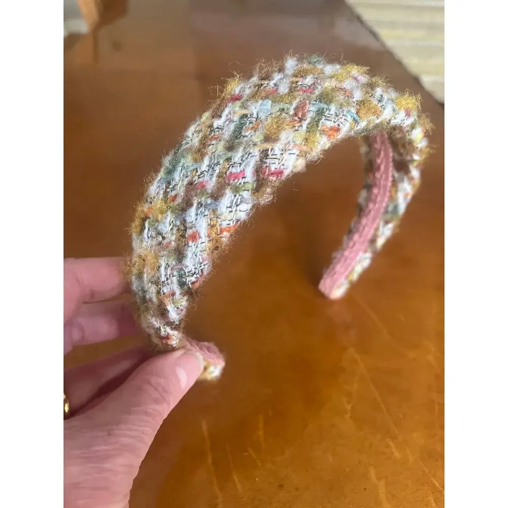 Evelyne‎ Ayman Headband Vintage Designer Fabric (Chanel)